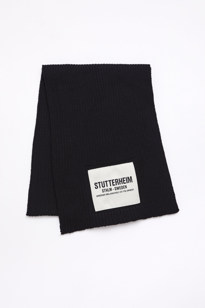 Stutterheim Wrap Scarf In Black