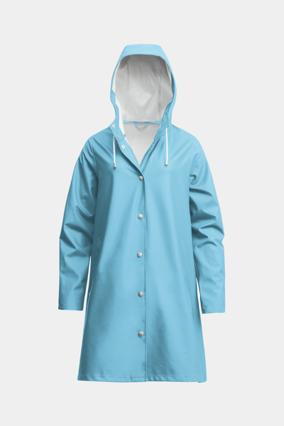 Stutterheim Mosebacke Lightweight Raincoat In Delphinium Blue