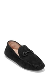 Cole Haan Tully Driver Shoe In Black Suede