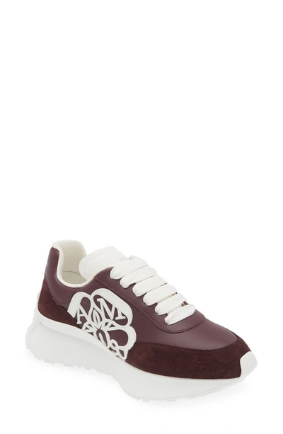 Alexander Mcqueen Seal Runner Sprint Sneaker In Red