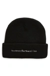 Stockholm Surfboard Club Embroidered Logo Beanie In Black