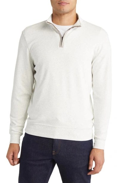 The Normal Brand Puremeso Weekend Quarter Zip Top In Stone