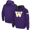Colosseum Youth   Purple Washington Huskies Big Logo Pullover Hoodie In Purple
