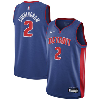 Nike Kids' Youth  Cade Cunningham Blue Detroit Pistons Swingman Jersey