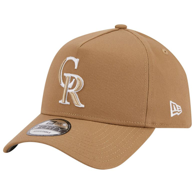 New Era Khaki Colorado Rockies A-frame 9forty Adjustable Hat