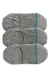 Stance Gamut 2 Assorted 3-pack No-show Socks In Heather Grey