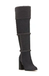 Jessica Simpson Rustina Over The Knee Boot In Grey Wash