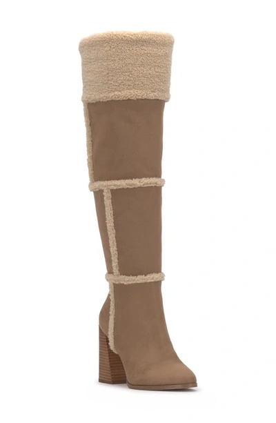 Jessica Simpson Rustina Over The Knee Boot In Sandstone Faux Suede