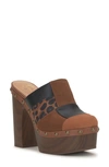 Jessica Simpson Dasally Platform Clog In Ginger Cookie Faux Suede