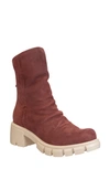 Naked Feet Protocol Mid Shaft Boot In Red