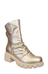 Naked Feet Protocol Mid Shaft Boot In Gold