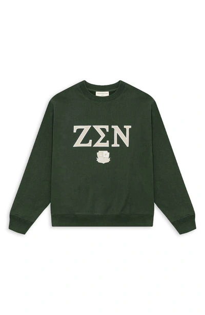 Museum Of Peace And Quiet Zen Crewneck Sweatshirt In Green