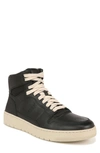 Vince Men's Mason Leather High-top Sneakers In Black