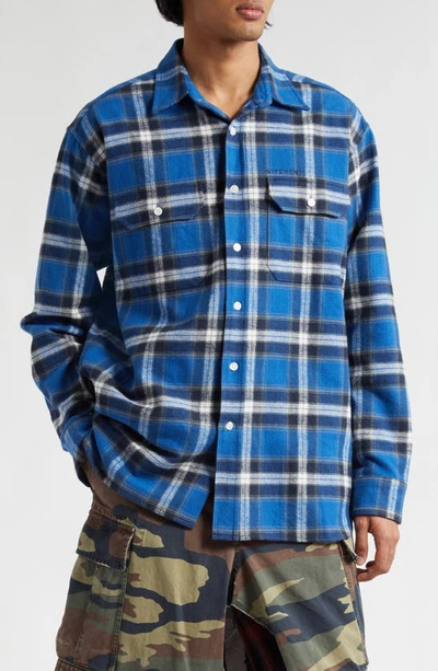 Givenchy Blue Checked Cotton Shirt