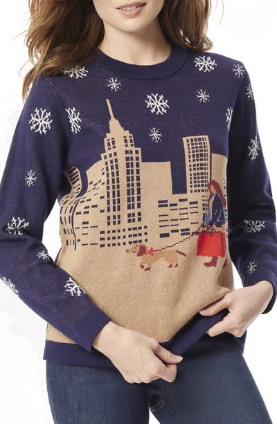 Jones New York Women's City Girl Crewneck Sweater In Multi