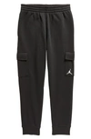 Jordan Kids' Jdb Essentials Cotton Blend Cargo Pants In Black