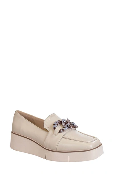 Naked Feet Privy Platform Loafer In White