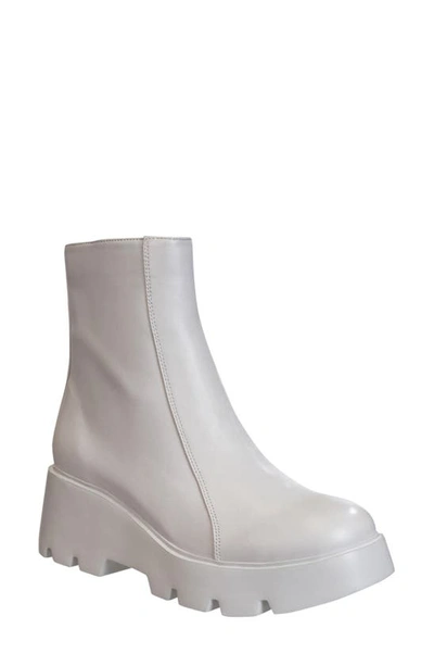 Naked Feet Xenus Lug Bootie In White