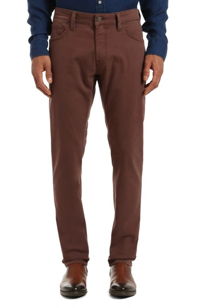 34 Heritage Courage Coolmax® Stretch Straight Leg Five Pocket Pants In Mahogany Coolmax