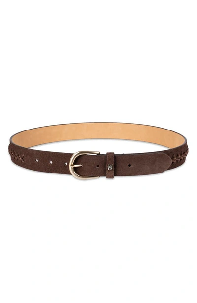 Sam Edelman Suede Belt In Brown