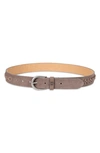 Sam Edelman Suede Belt In Stone