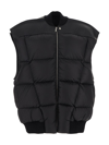 Rick Owens Jumbo Flight Black Polyamide Jacket In Black