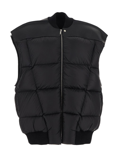 Rick Owens Jumbo Flight背心 In Black