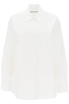 ALEXANDER WANG POPLIN SHIRT WITH RHINESTONES