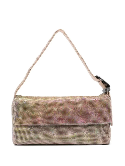 Benedetta Bruzziches Vitty La Grande Crystal Shoulder Bag In Golden