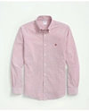 Brooks Brothers Stretch Non-iron Oxford Button-down Collar Sport Shirt | Dark Red | Size Medium