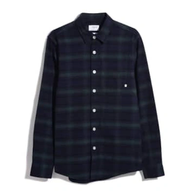 Farah F4wfd061 Tozzo Ls Check Shirt In Woodland Pine In Green
