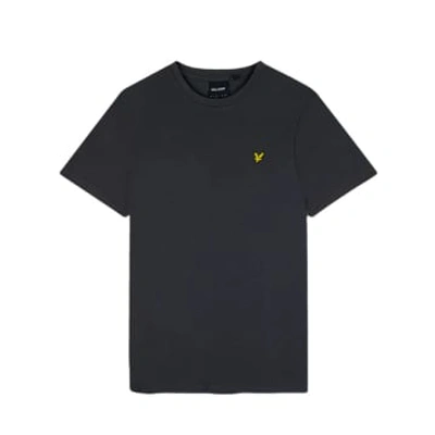 Lyle & Scott Lyle And Scott Crew Neck T Shirt Grey In Z865 Jet Black