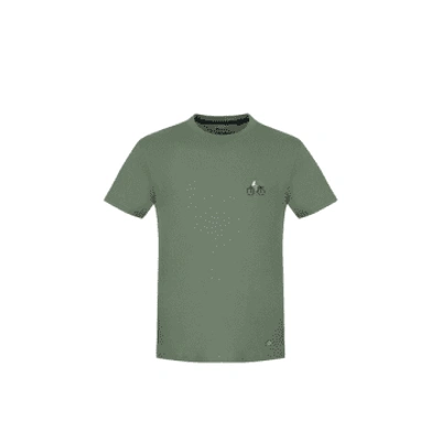 Faguo Arcy Cotton T Shirt In Khaki In Neutrals