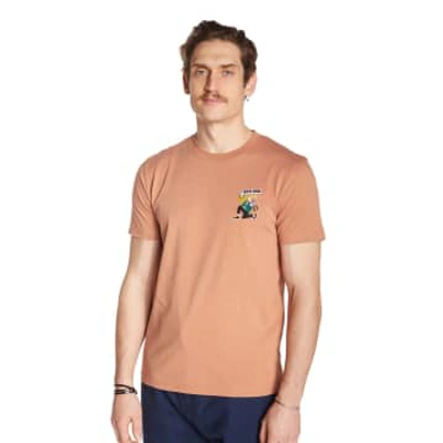 Olow Peach Feel Good Embroidery T Shirt