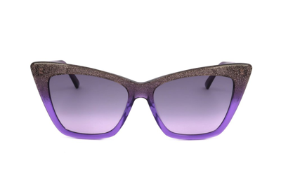 Jimmy Choo Eyewear Lucine Cat In Purple