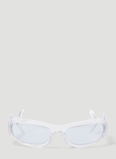 Burberry Eyewear Irregular Frame Sunglasses In Transparent