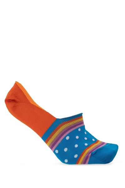 Paul Smith Patterned No Show Socks In Multi