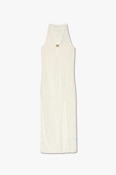 Ganni Lace Maxi Dress In White