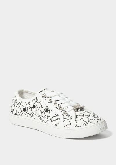 Bebe Daney Logo Sneakers In White