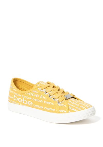 Bebe Daylin Logo Sneakers In Yellow