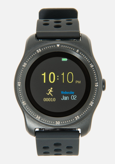 Bebe Silicone Bracelet Smart Watch In Black