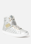 BEBE DIANICA QUILTED HIGH TOP SNEAKERS