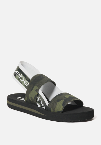 Bebe Atena Sporty Sandals In Camo