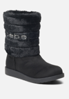 BEBE LAURELY FAUX SHEARLING BOOTIES