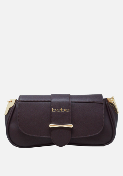 Bebe Saint Flap Crossbody In Chocolate