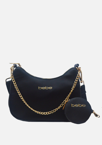 Bebe Mara Nylon Crossbody With Coin Purse In Black