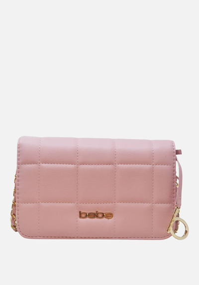 Bebe Chica Flap Crossbody In Rose Tan