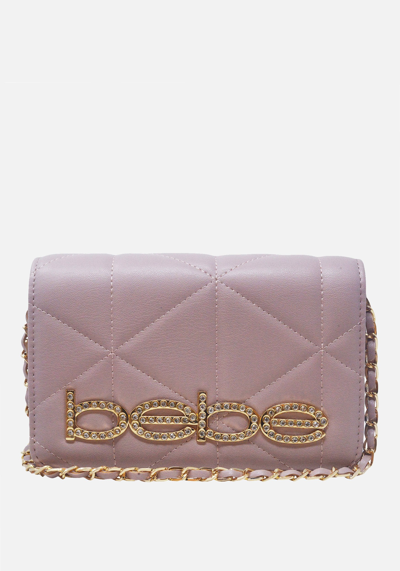 Bebe Zaza Flap Crossbody In Mauve