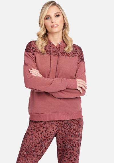 Bebe Bandana Pullover In Antique Rose