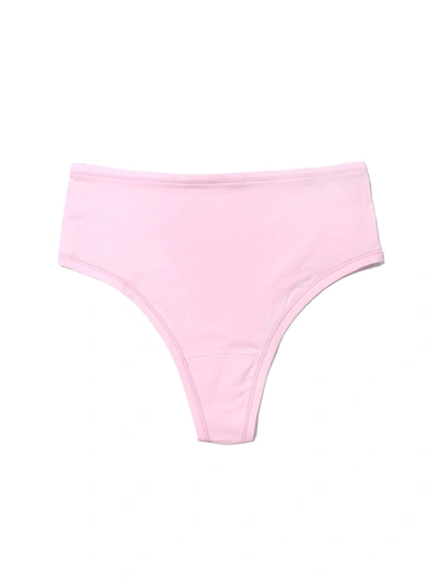 Hanky Panky Playstretch High Rise Thong Meadowsweet Pink In Multicolor